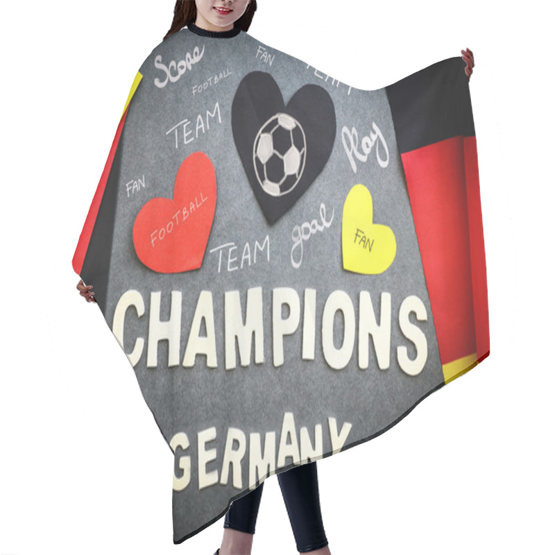 Personality  Fan's Wall For German Football Team Hair Cutting Cape