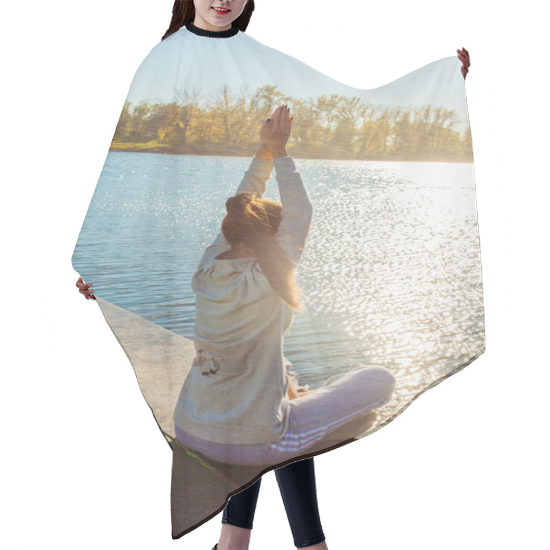 Personality  Practice Yoga By The Lake Hair Cutting Cape