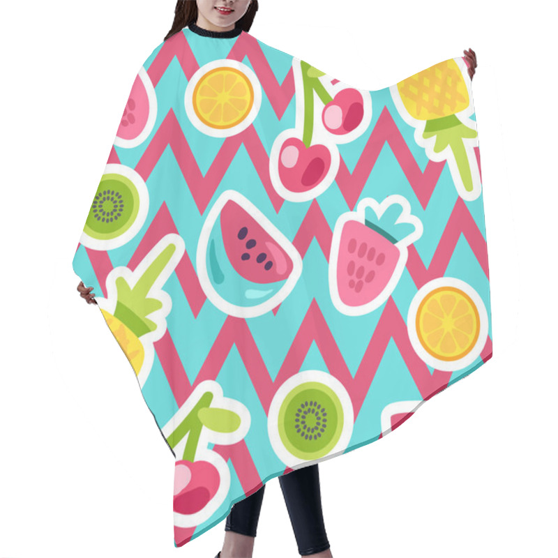 Personality  Summer Fruits Patterns Hair Cutting Cape