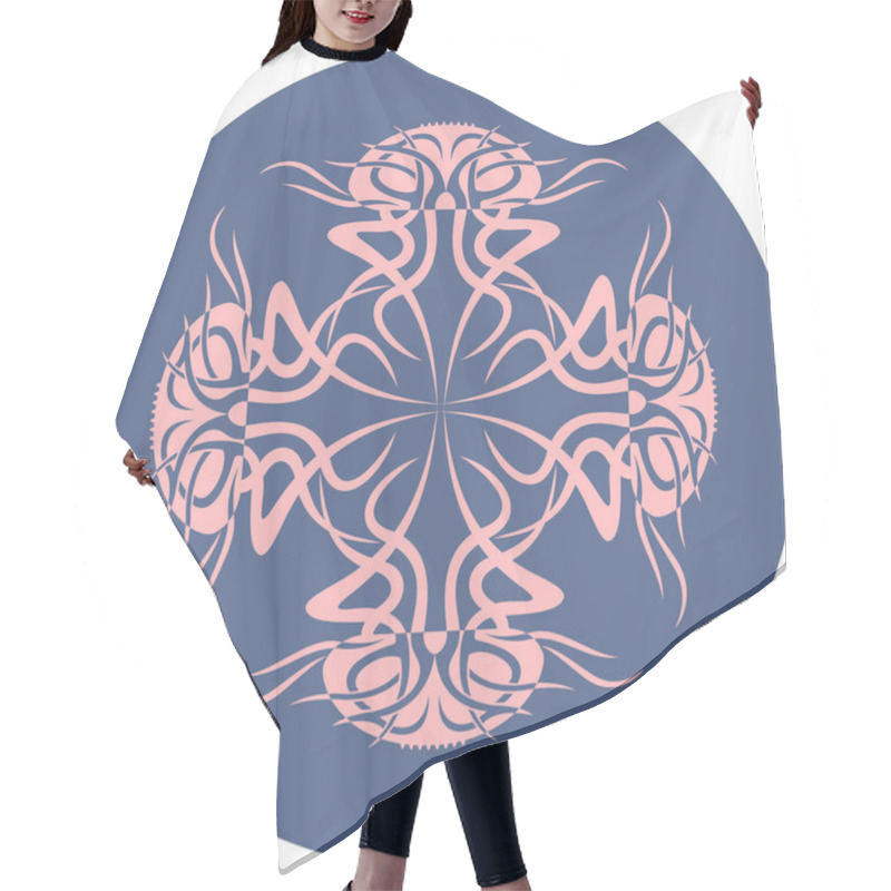 Personality  Jellyfish On A Blue Background. Animal Silhouette. Hair Cutting Cape