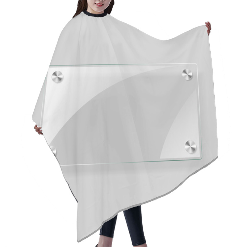 Personality  Glass Rectangle  Plane Hair Cutting Cape