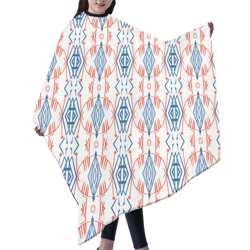 Personality  Geometric Pattern With Scandinavian Ethnic Motifs Hair Cutting Cape