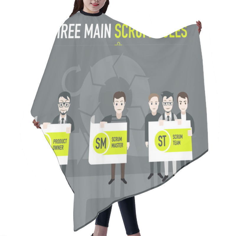 Personality  Three Main Scrum Roles Hair Cutting Cape