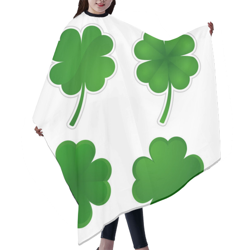 Personality  Collection Of Four-leaf Clovers Hair Cutting Cape