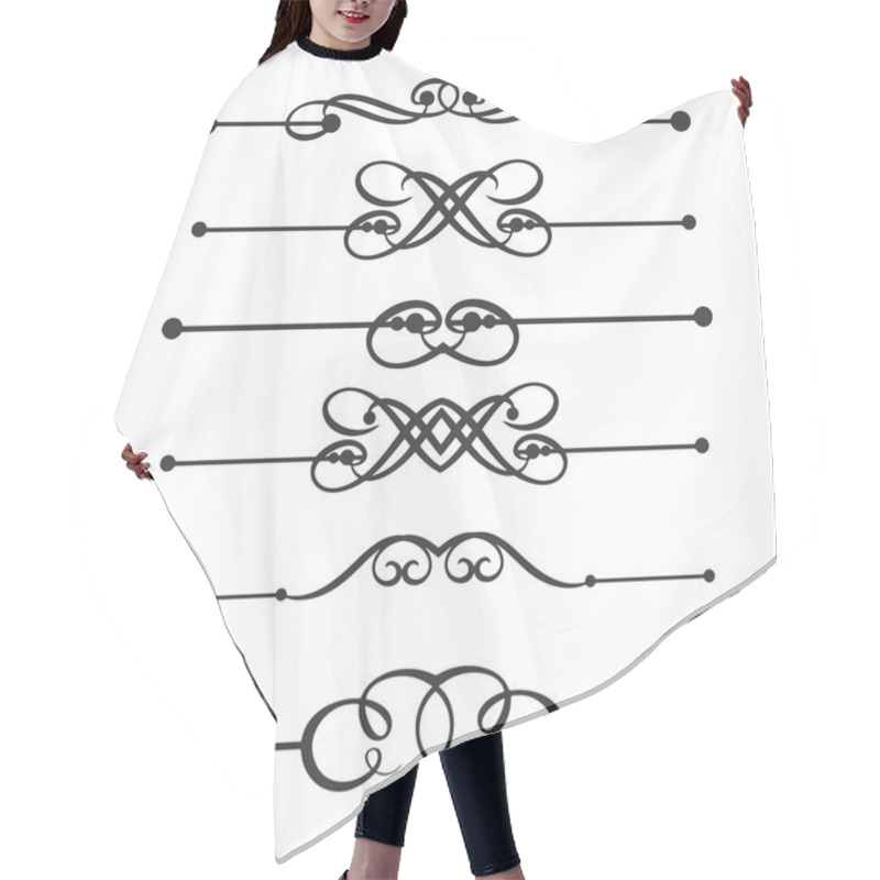 Personality  Decorative Elements, Border And Page Rules Illustration Hair Cutting Cape