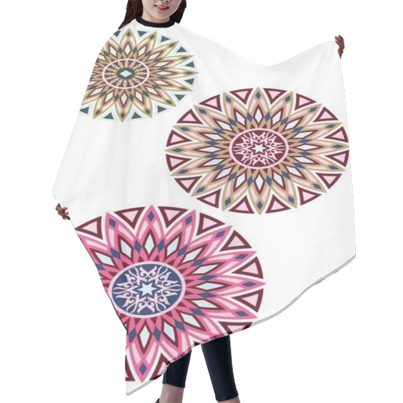 Personality  Round Geometric Ornaments Hair Cutting Cape