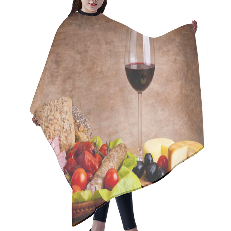 Personality  Traditional Food And Wine Hair Cutting Cape