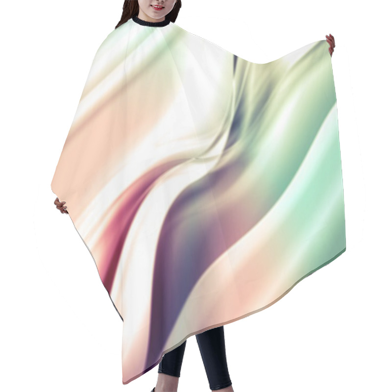 Personality  Satin Fabric Background  Hair Cutting Cape