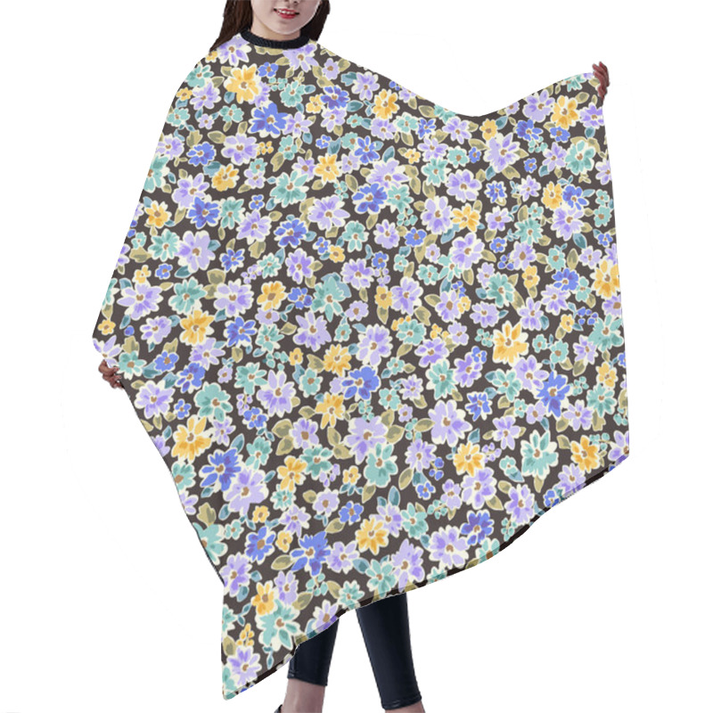 Personality  Seamless And Liberty Style Cute Floral Pattern Hair Cutting Cape