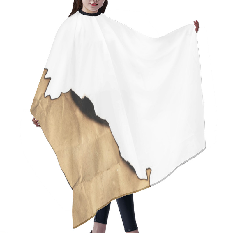 Personality  Burned Paper Hair Cutting Cape