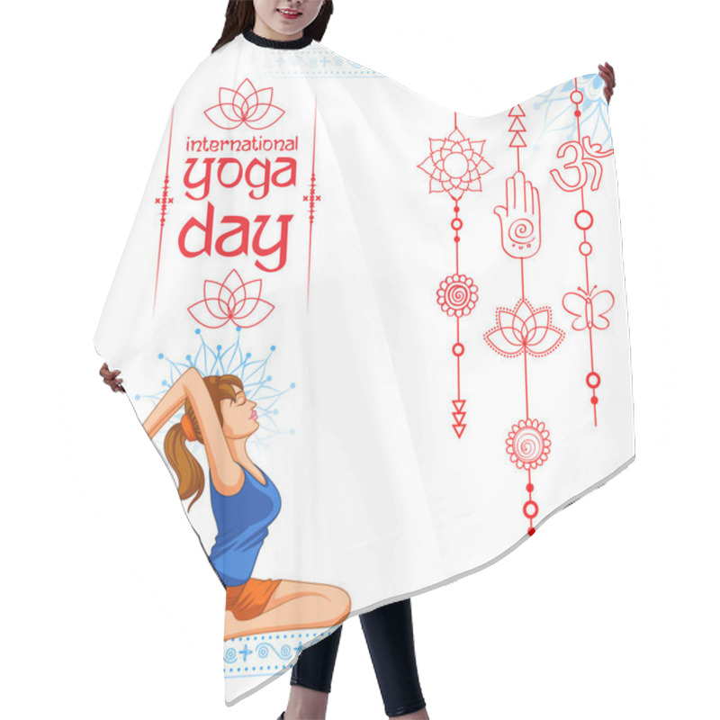 Personality  International Yoga Day Hair Cutting Cape