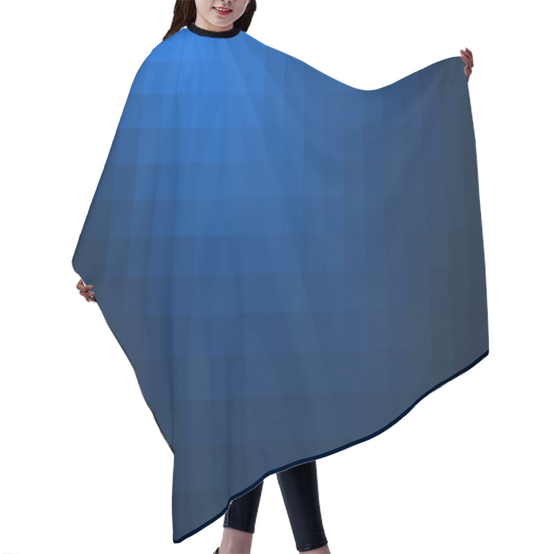 Personality  Blue Abstract Mosaic Background. Hair Cutting Cape