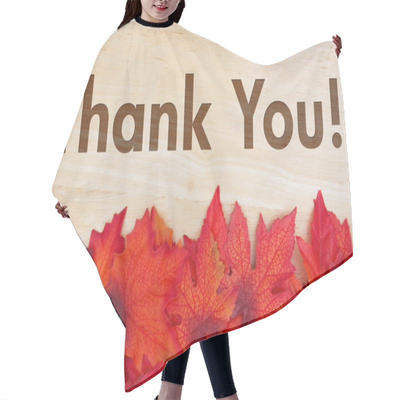 Personality  Thank You Message Hair Cutting Cape