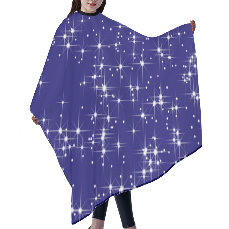 Personality  Stars Texture Hair Cutting Cape