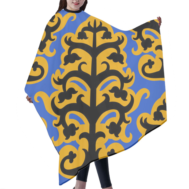 Personality  Suzani, Vector Seamless Ethnic Pattern Hair Cutting Cape