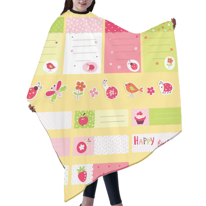 Personality  Scrapbook Set For Birthday Hair Cutting Cape