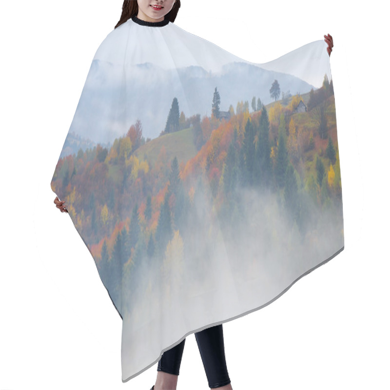 Personality  Autumn Landscape In The Countryside Hair Cutting Cape