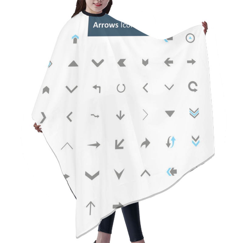 Personality  Arrows Icon Set Hair Cutting Cape