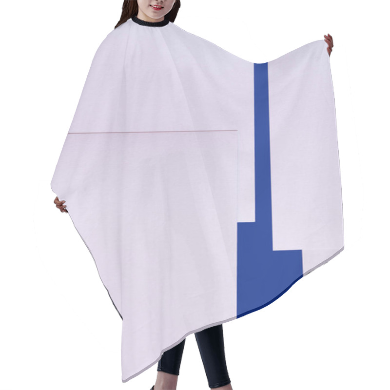 Personality  Minimal Lavender And Blue Polygonal Background Hair Cutting Cape