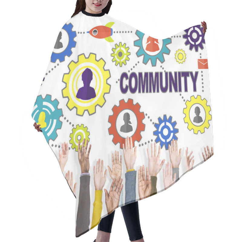 Personality  Community Business Concept Hair Cutting Cape