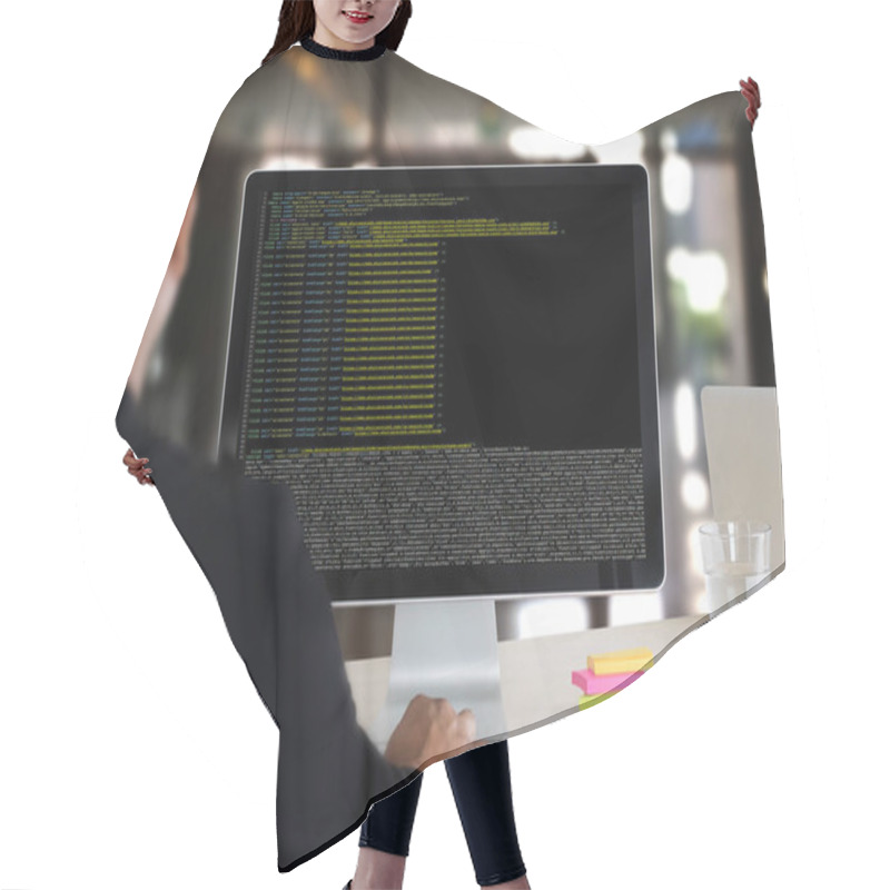 Personality  Code Focus On Programming Code Coding  Php Html Coding Cyberspac Hair Cutting Cape