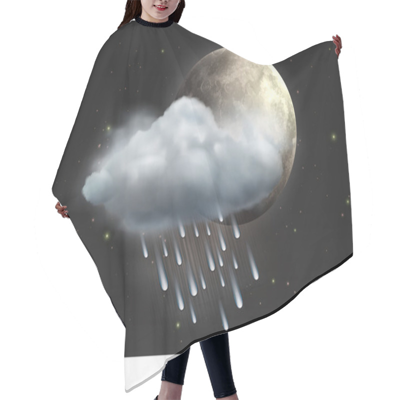 Personality  Weather Icon Hair Cutting Cape