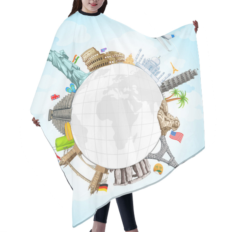 Personality  Travel Background Hair Cutting Cape