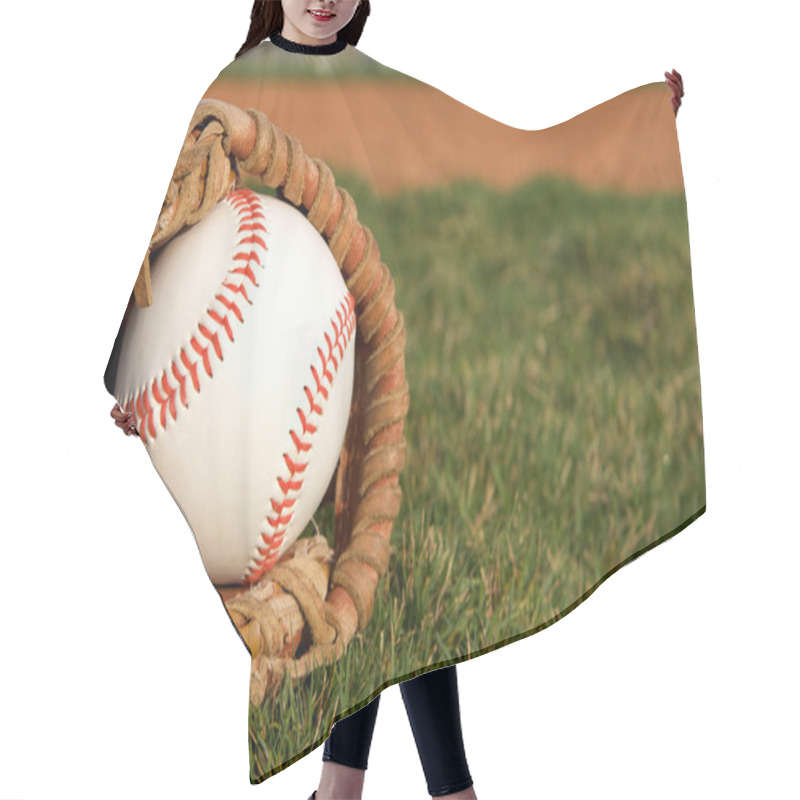 Personality  Baseball In A Glove Hair Cutting Cape