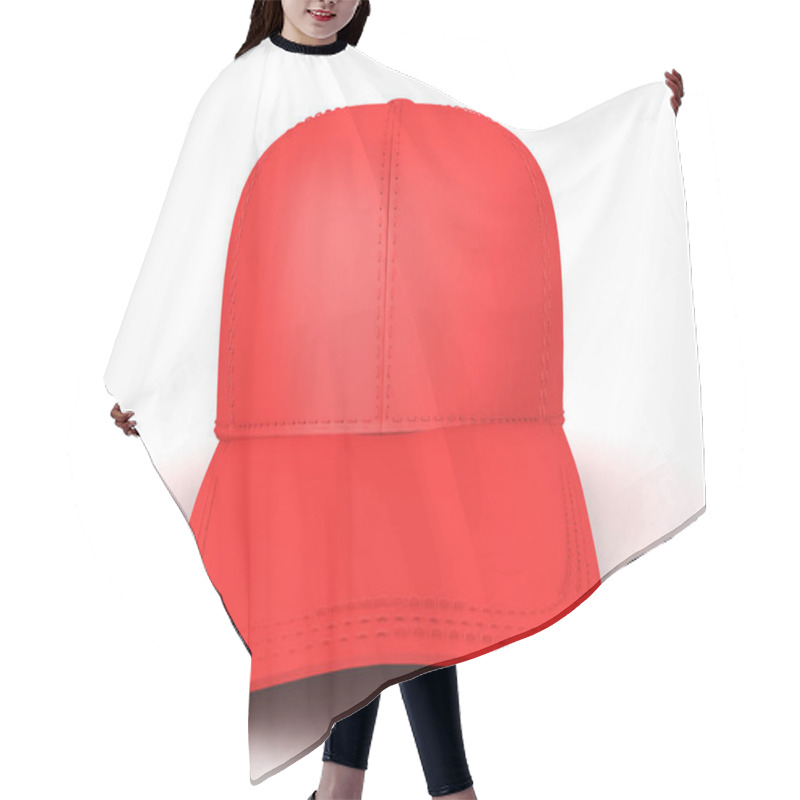 Personality  3D Rendering Of Red Baseball Cap Hair Cutting Cape