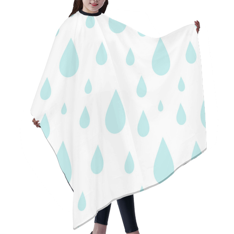 Personality  Rain Seamless Pattern Hair Cutting Cape