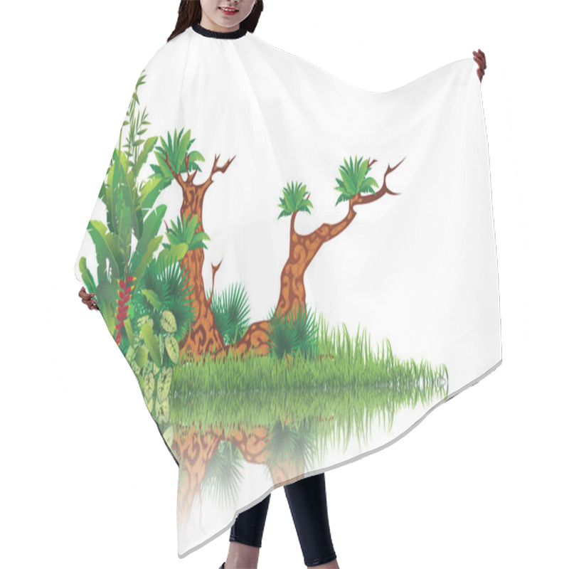 Personality  Exotic Swamp Hair Cutting Cape