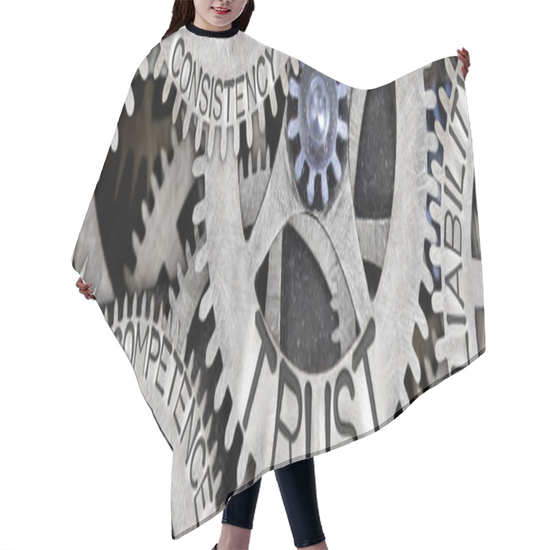 Personality  Metal Wheel Concept Hair Cutting Cape