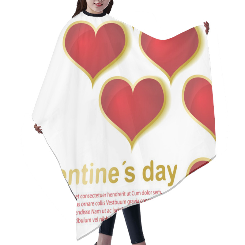 Personality  Valentine's Day Card Hair Cutting Cape