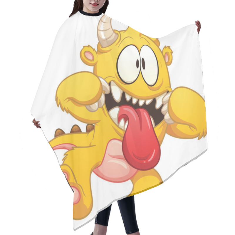 Personality  Yellow Monster Hair Cutting Cape