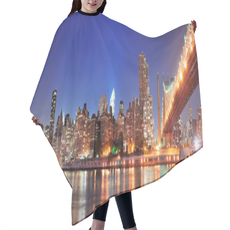 Personality  Queensboro Bridge And Manhattan Hair Cutting Cape