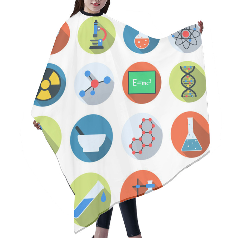 Personality  Science Vector Icons Hair Cutting Cape