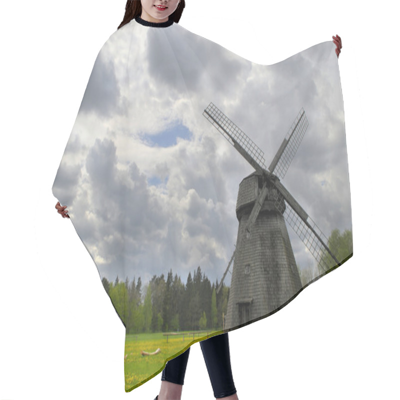 Personality  Old Mill At Dandelion Field Hair Cutting Cape