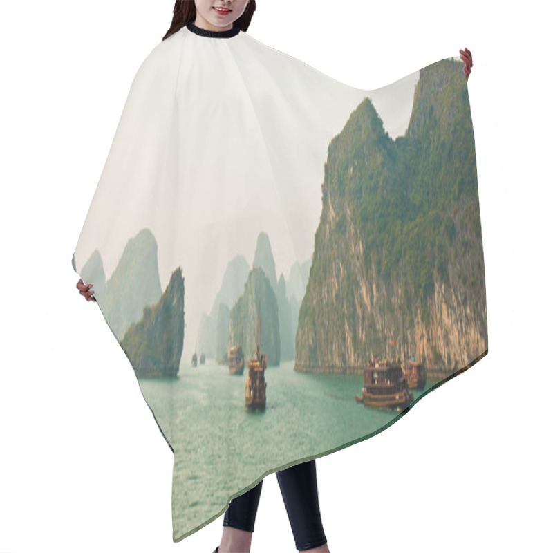 Personality  Halong Bay Panorama Hair Cutting Cape