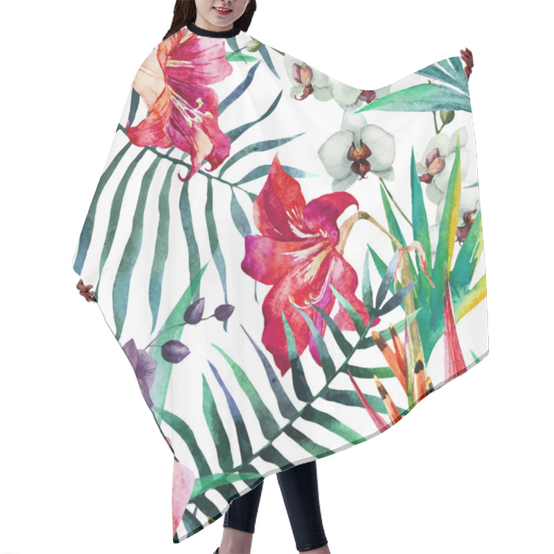 Personality  Tropical Pattern Hair Cutting Cape