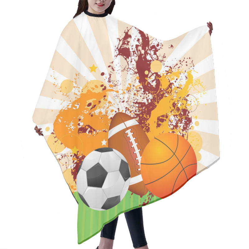 Personality  Sports Ball Hair Cutting Cape