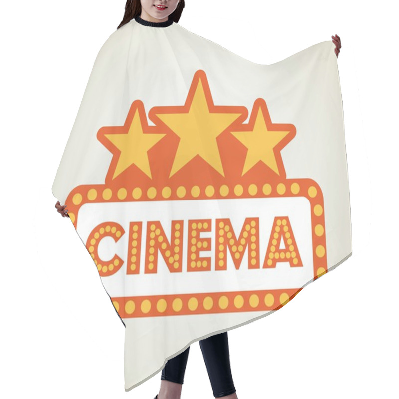 Personality  Cinema Design Hair Cutting Cape