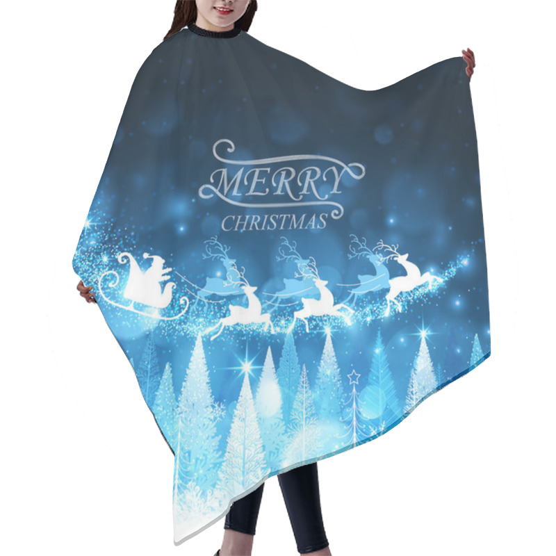 Personality  Christmas Background Hair Cutting Cape