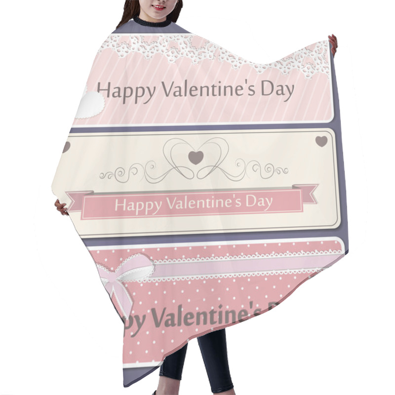 Personality  Banner Valentine's Day Hair Cutting Cape