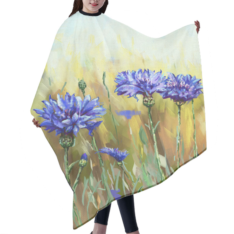 Personality  Cornflower Hair Cutting Cape