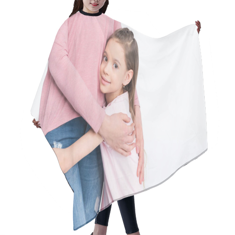 Personality  Happy Mother And Daughter Hair Cutting Cape