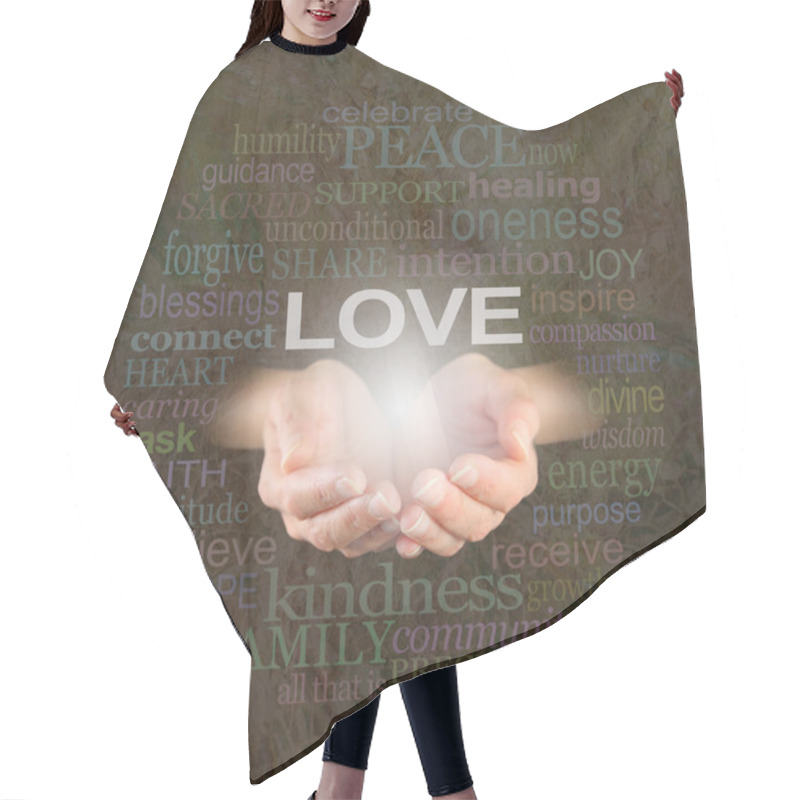 Personality  Sharing Love With You Hair Cutting Cape