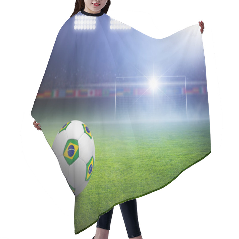 Personality  Brazil Soccer Hair Cutting Cape