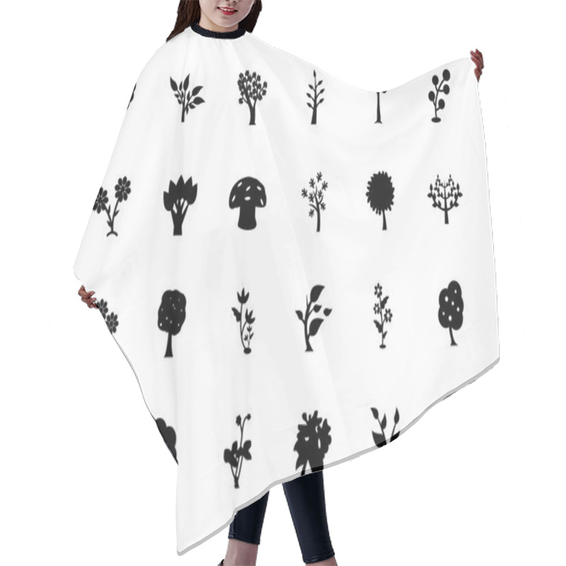 Personality  Trees Vector Icons 3 Hair Cutting Cape