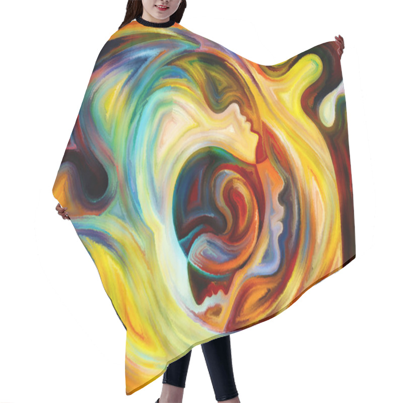 Personality  Realms Of Inner Paint Hair Cutting Cape