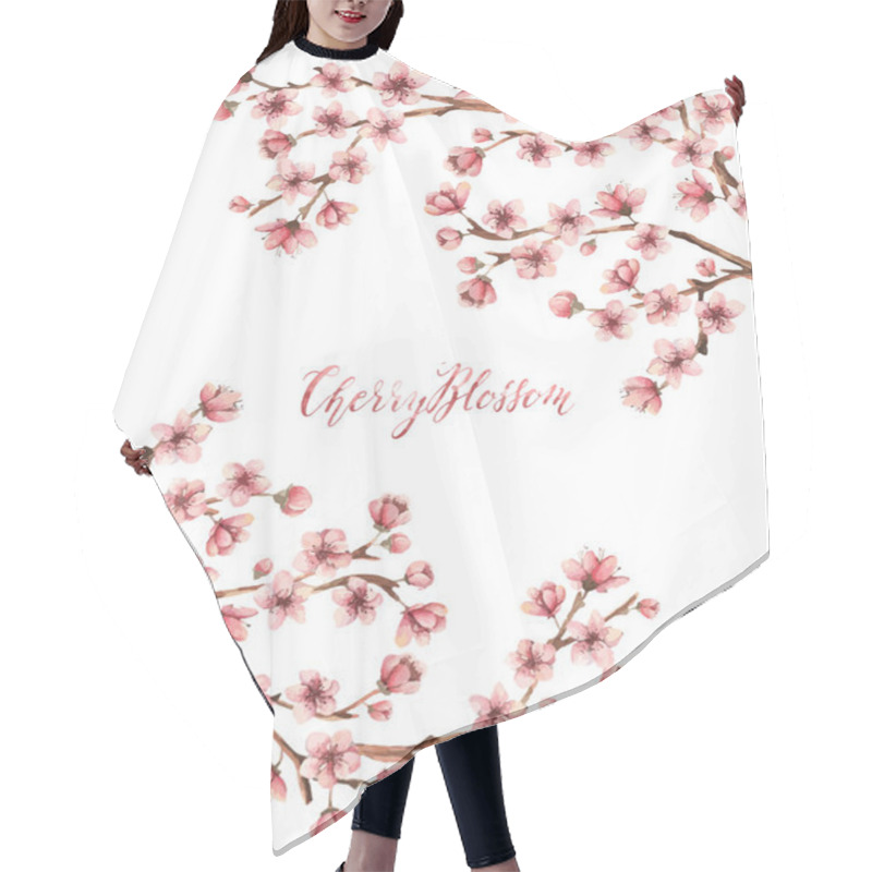 Personality  Cherry Blossom, Spring Flowers Hair Cutting Cape